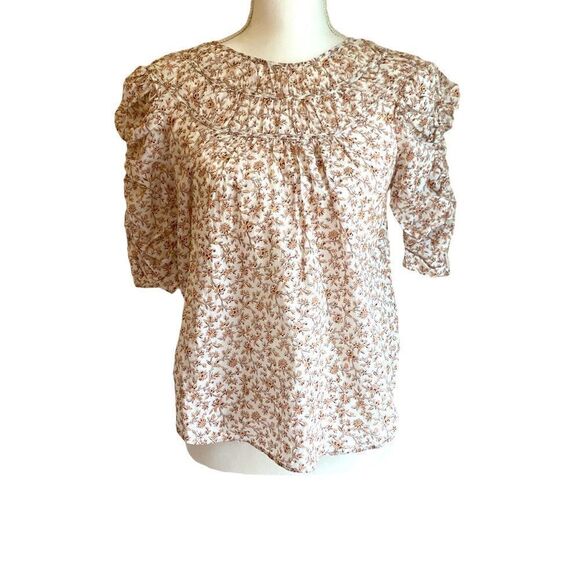 Veronica Beard Jeans Cotton Floral Boho Top Size XS NWOT - Picture 1 of 6